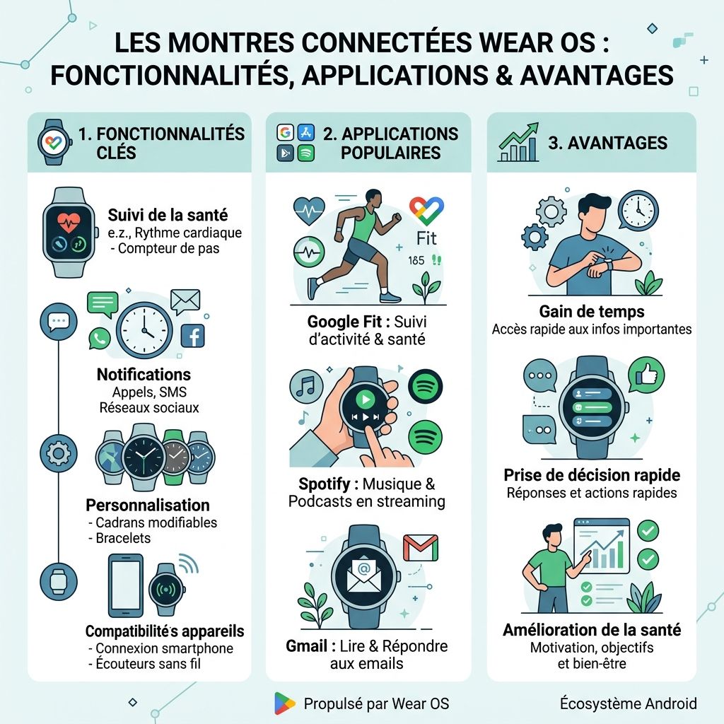 Montre Connectée Wear OS : Fonctionnalités, Applications et Avantages