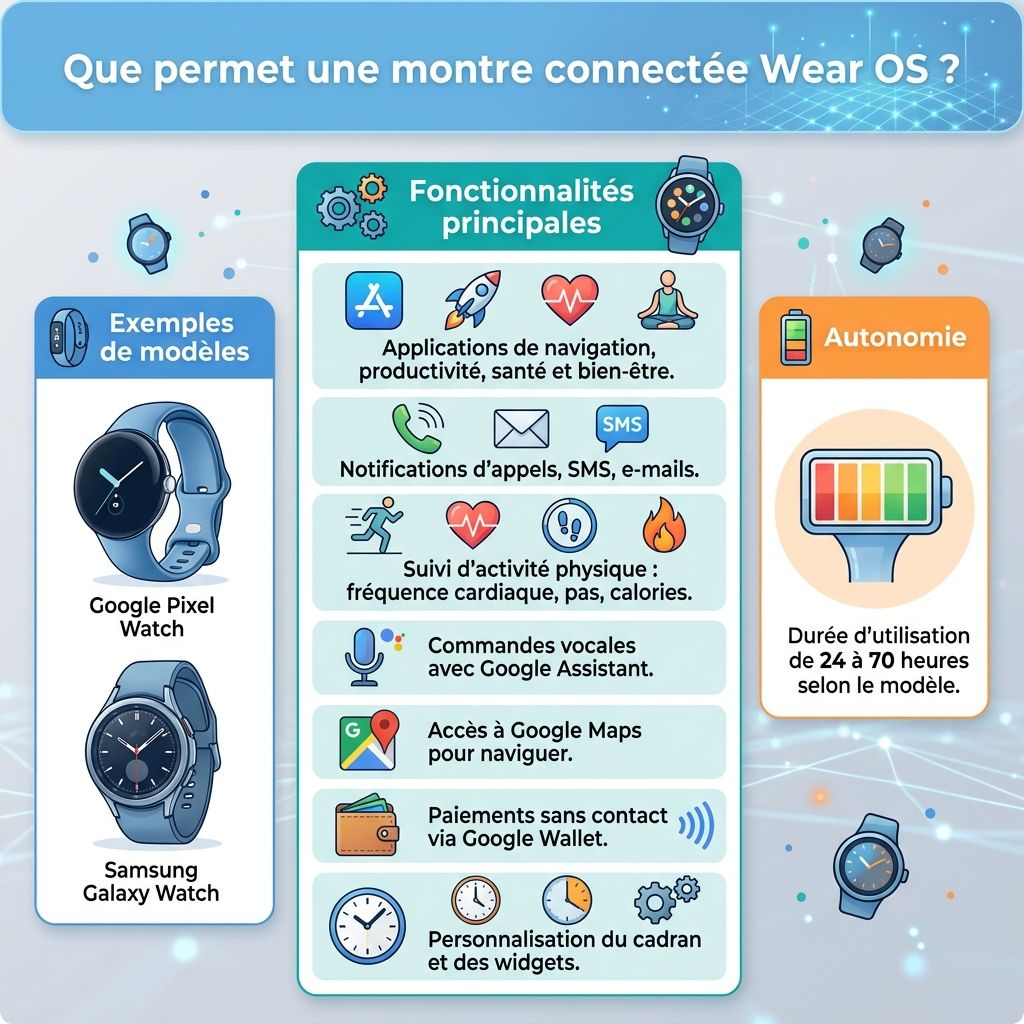 Que permet une Montre Connectée Wear OS
